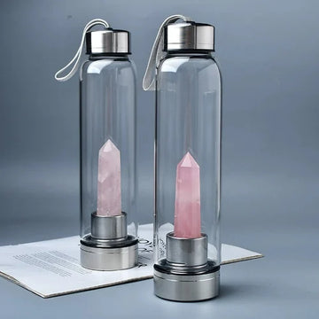 Lapis Lazuli Crystal Healing Water Bottle – Mind Over Matter Edition